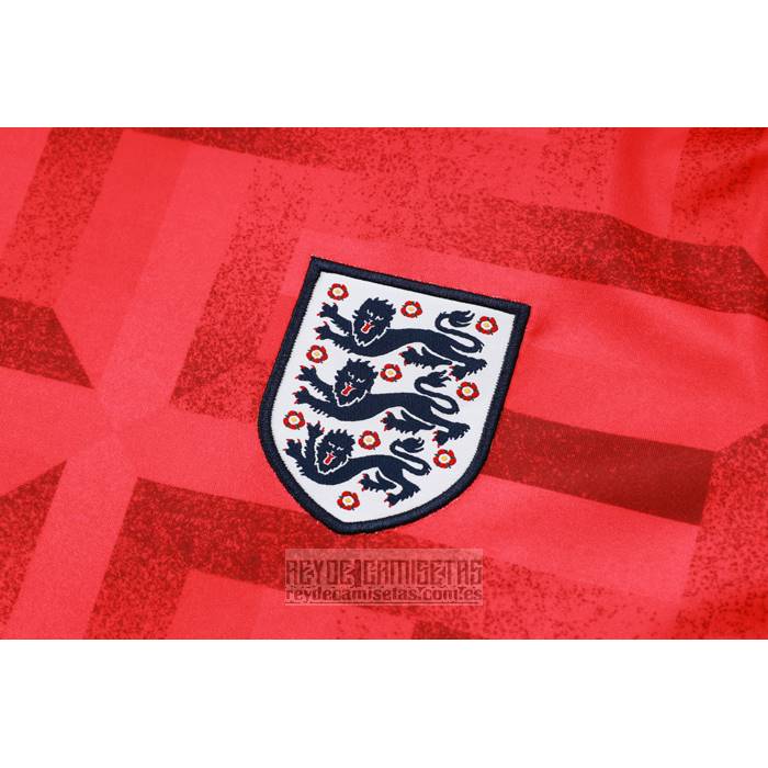 Chandal del Inglaterra Manga Corta 2024-2025 Rojo - Pantalon Corto
